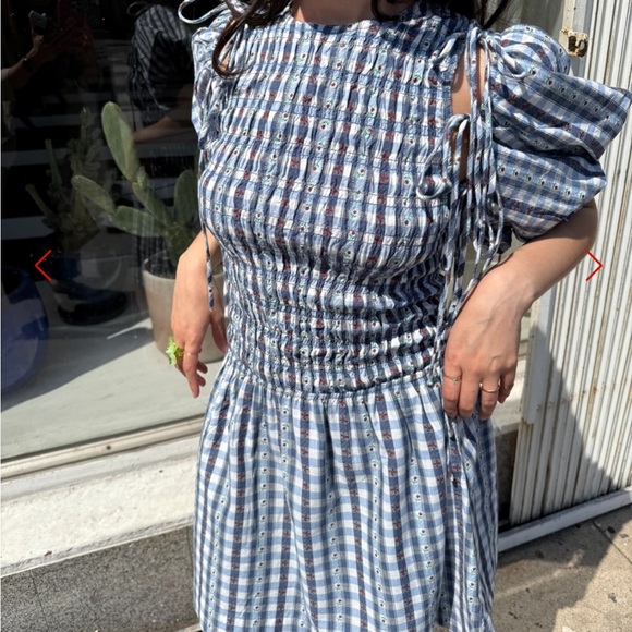 Damson Madder Becca Bubble Mini Dress - Picture 3 of 3